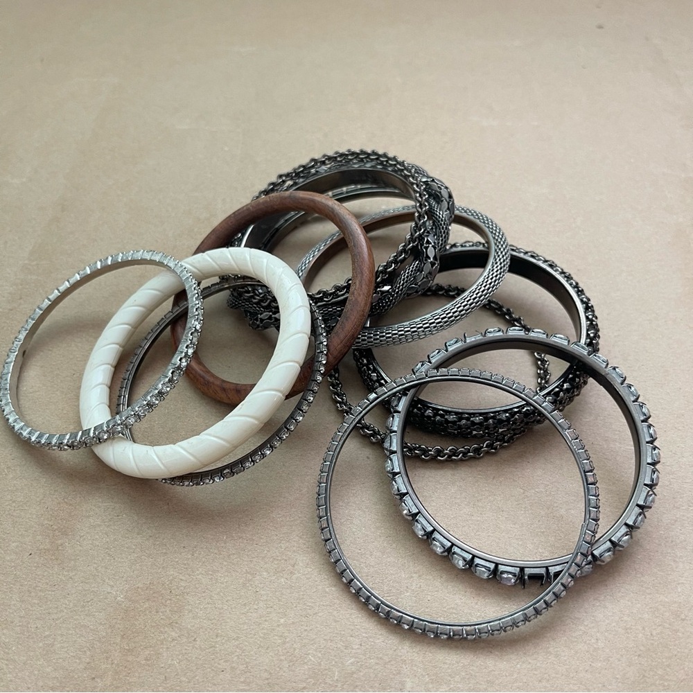 Multi-Tone bangles bracelet set - Picture 8 of 8